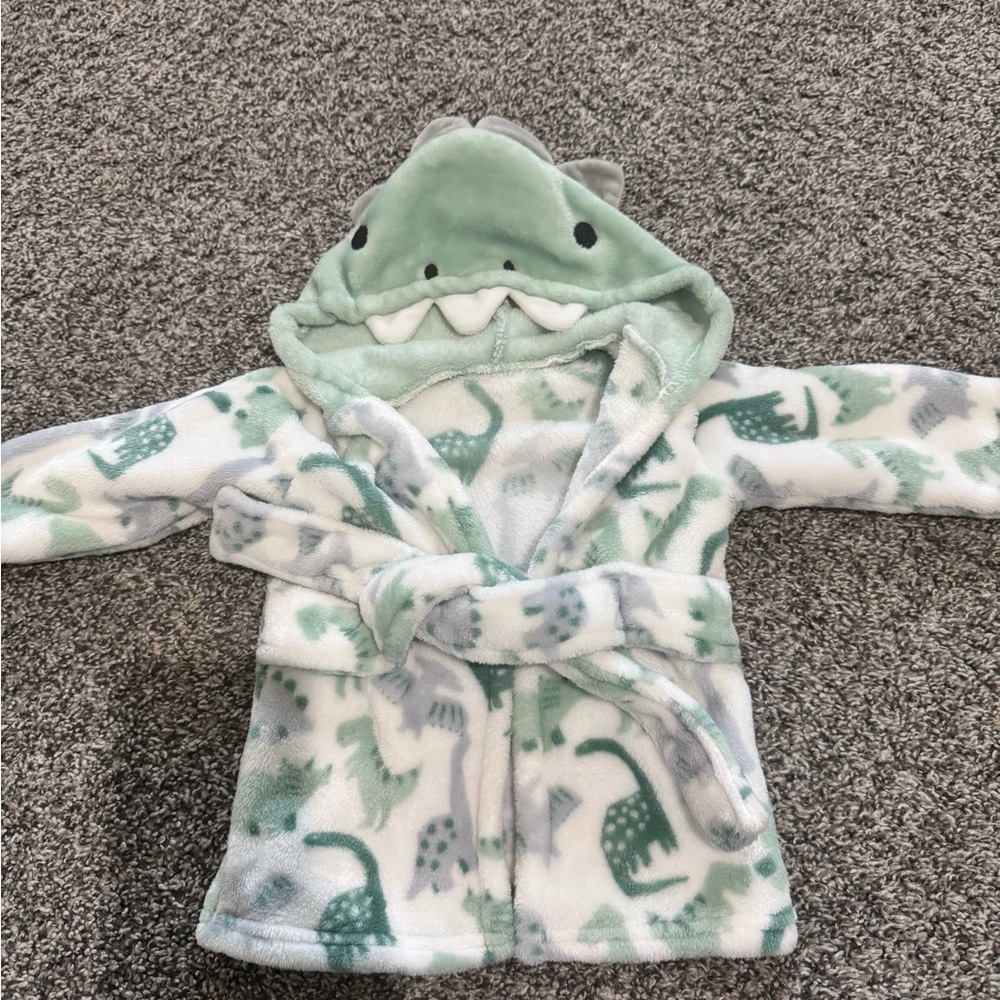 Dinosaur Hooded Baby Robe